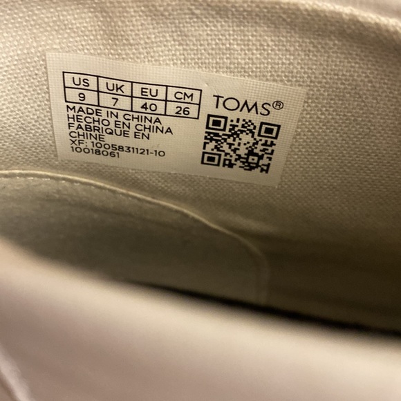 ⬆️ TOMS Bryce White Leather Slip On High Top Sneakers - Picture 6 of 8